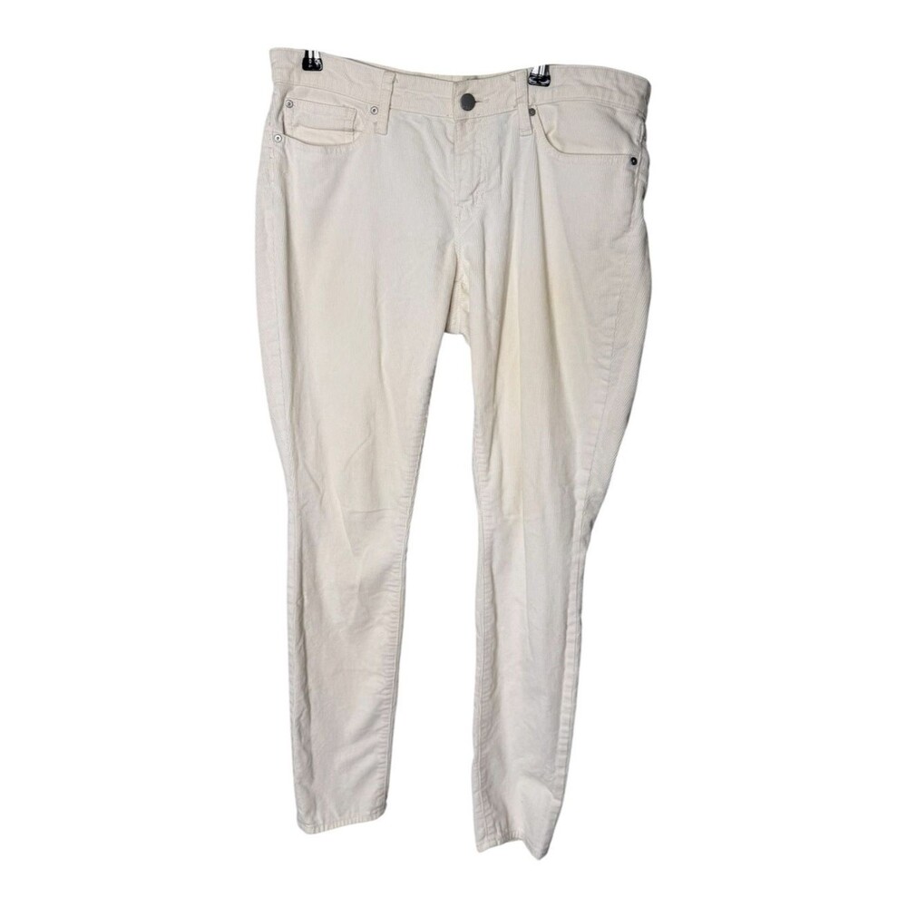 Gap White Size 6 Always Skinny Corduroy Pants